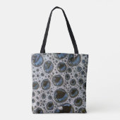 Abstraktes Blasenmuster Tasche (Rückseite)