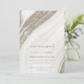 Abstraktes Blassgoldenes Marmor Parco Civico-Ciani Dankeskarte (Stehend Vorderseite)