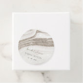 Abstraktes Blassgoldmarmor Agate Brautparty Geschenkanhänger (Beispiel)