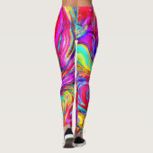Abstraktes Blast-Muster Leggings (Rückseite)