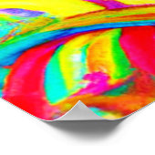 Abstraktes Blast-Muster Poster (Ecke)