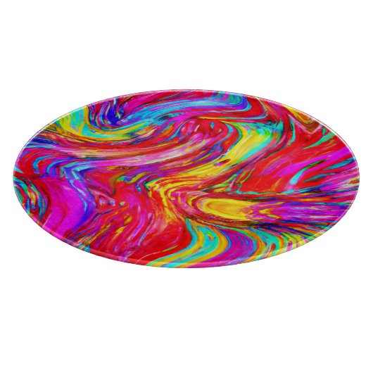 Abstraktes Blast-Muster Schneidebrett (Ecke)