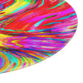 Abstraktes Blast-Muster Schneidebrett (Ecke)