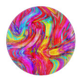 Abstraktes Blast-Muster Schneidebrett (Vorderseite)