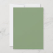 Abstraktes Blatt für Sage Green dank Karte (Rückseite)