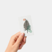 Abstraktes Blattdesign Ausweis (Handheld)