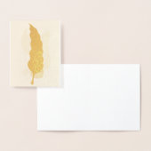 Abstraktes Blattdesign Folienkarte (Anzeige)