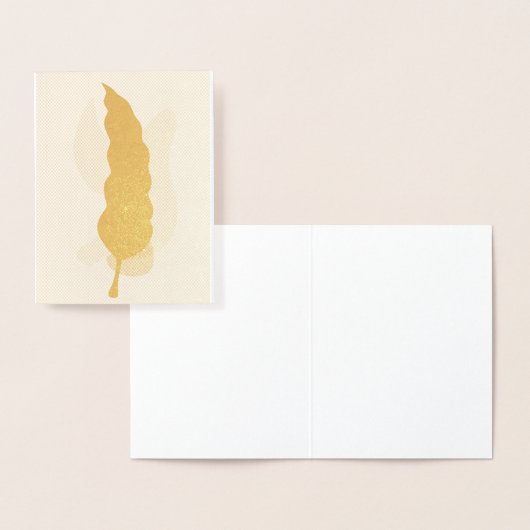 Abstraktes Blattdesign Folienkarte (Anzeige)