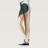 Abstraktes Blattdesign Leggings (Links)