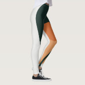 Abstraktes Blattdesign Leggings (Rechts)