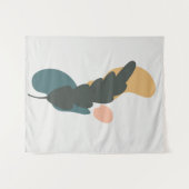 Abstraktes Blattdesign Wandteppich (Vorderseite (Horizontal))