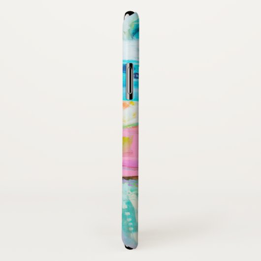 Abstraktes Blau Case-Mate iPhone Hülle (Hinten/Rechts)