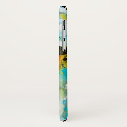 Abstraktes Blau Case-Mate iPhone Hülle (Hinten/Links)