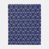 Abstraktes Blau Fleecedecke (Vorderseite)