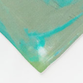 Abstraktes Blau Fleecedecke (Ecke)