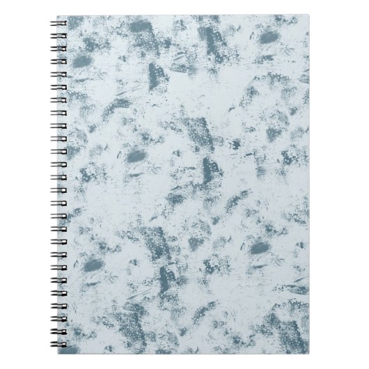 Abstraktes Blau Grunge Notizblock (Vorderseite)