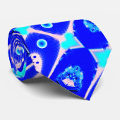 Abstraktes Blau Krawatte (Gerollt)
