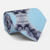 Abstraktes Blau Krawatte (Gerollt)