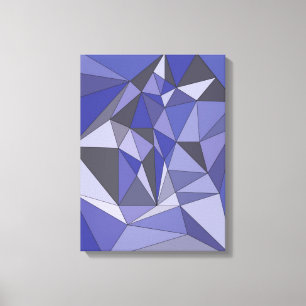 Abstraktes Blau Leinwanddruck