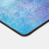 Abstraktes Blau Lila Schreibtischunterlage (Ecke)