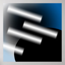 Abstraktes Blau mit Lichtstrahlen AP0005