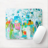 Abstraktes Blau Mousepad (Mit Mouse)