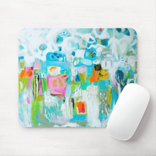 Abstraktes Blau Mousepad (Mit Mouse)