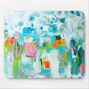 Abstraktes Blau Mousepad