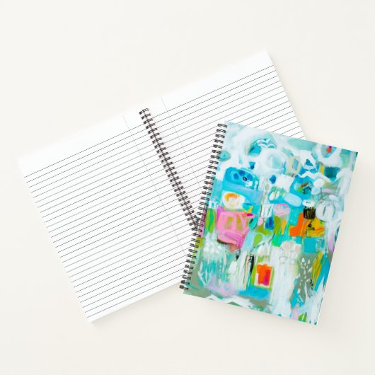 Abstraktes Blau Notizblock (Innenseite)