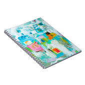 Abstraktes Blau Notizblock (Rechte Seite)