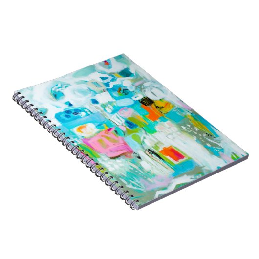 Abstraktes Blau Notizblock (Rechte Seite)