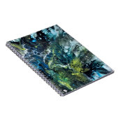 Abstraktes Blau Notizblock (Rechte Seite)