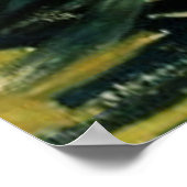 Abstraktes Blau Poster (Ecke)