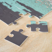 Abstraktes Blau Puzzle (Seite)