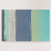 Abstraktes Blau Puzzle (Horizontal)