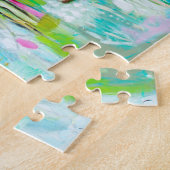 Abstraktes Blau Puzzle (Seite)