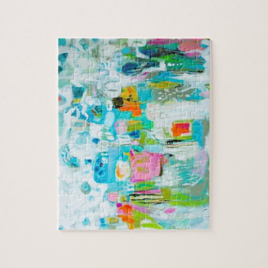 Abstraktes Blau Puzzle (Vertikal)