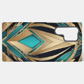 Abstraktes Blau Samsung Galaxy Hülle (Rückseite (Horizontal))