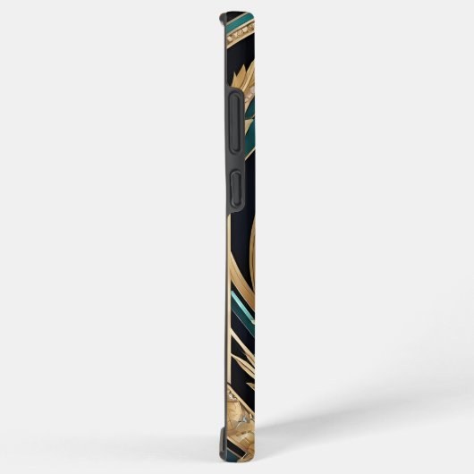 Abstraktes Blau Samsung Galaxy Hülle (Rechte Seite)