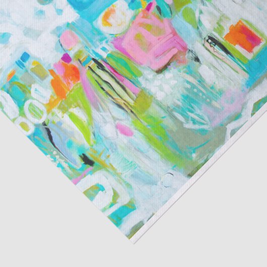 Abstraktes Blau Seidenpapier (Ausschnitt)