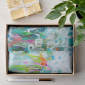 Abstraktes Blau Seidenpapier (Geschenk)