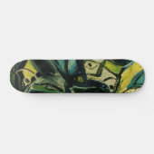 Abstraktes Blau Skateboard (Horizontal)