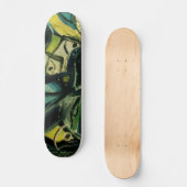 Abstraktes Blau Skateboard (Vorderseite)