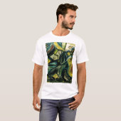 Abstraktes Blau T-Shirt (Vorne ganz)