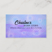 Abstraktes Blau und Lila | Star Light, Star Bright Visitenkarte (Vorderseite)