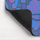 Abstraktes Blau und Magenta Mousepad (Ecke)