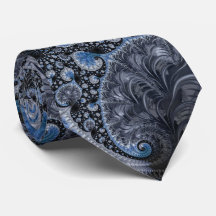 Abstraktes Blau und Schwarzes Fraktal