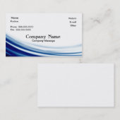 Abstraktes Blau Visitenkarte (Vorne/Hinten)