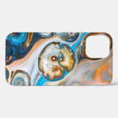 Abstraktes Blau-Weiß-Bild Case-Mate iPhone Hülle (Rückseite (Horizontal))