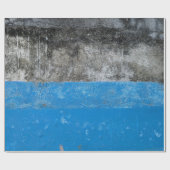 Abstraktes Blau-Weiß-Bild Geschenkpapier (Flach)